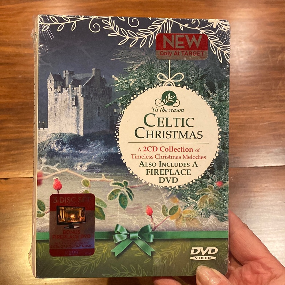 NEW! Celtic Christmas CD Set Of 3 25 Tracks + Bonus Fireplace CD NIP GREAT GIFT